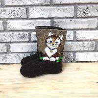 Валенки "Котенок Сёма" (308А)